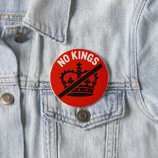 No Kings Protest Symbol 缶バッジ