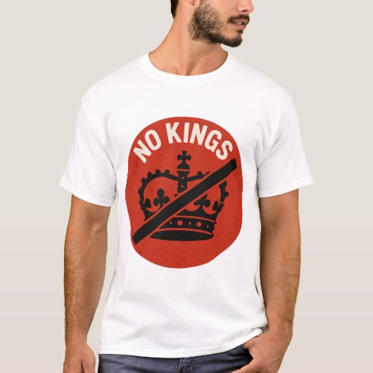 No Kings Protest Symbol Tシャツ (正面)