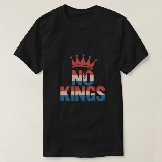 No Kings Protest T-Shirt Tシャツ (デザイン正面)