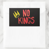 No Kings Proud to be An American Sign 長方形シール (バッグ)