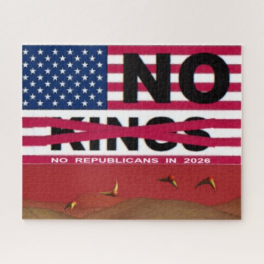 "NO kings" Puzzle ジグソーパズル (横)