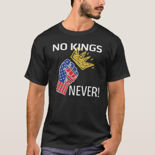 No Kings Rejectアンチトランプ抗議2025 Tシャツ