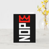 No Kings Repetition Sign Vertical カード (黄色い花)