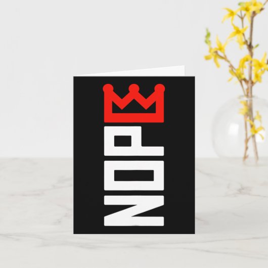 No Kings Repetition Sign Vertical カード (黄色い花)