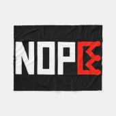 No Kings Repetition Sign Vertical フリースブランケット (正面(横))