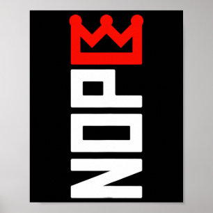 No Kings Repetition Sign Vertical ポスター