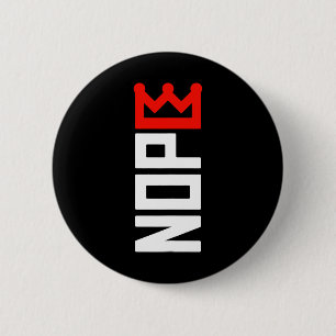 No Kings Repetition Sign Vertical 缶バッジ