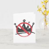 No Kings Shirt No Kings In America政治的シャツ カード (黄色い花)