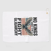 No Kings Since 1776 Patriotic Eagle Vintage Shirt  ゴルフタオル (横)