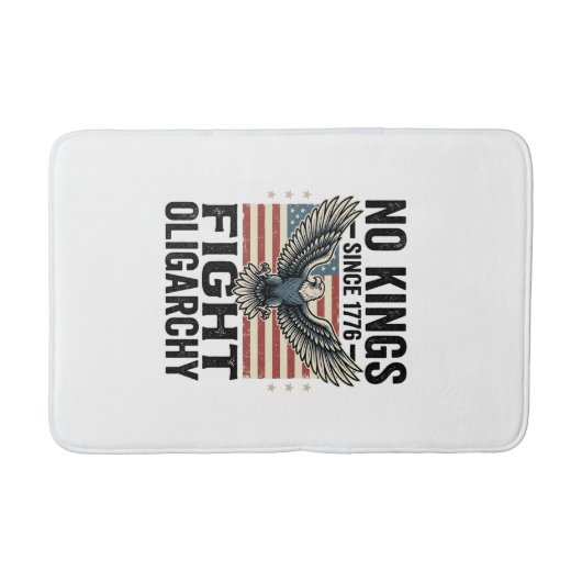 No Kings Since 1776 Patriotic Eagle Vintage Shirt  バスマット (正面)
