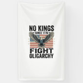 No Kings Since 1776 Patriotic Eagle Vintage Shirt  横断幕 (縦)
