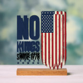 No Kings Since 1776 Patriotic Flag Shirt Design_1 アクリルサイン (ニュートラル)