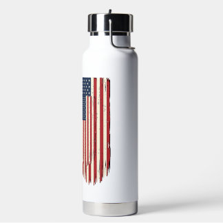 No Kings Since 1776 Patriotic Flag Shirt Design_1 ウォーターボトル