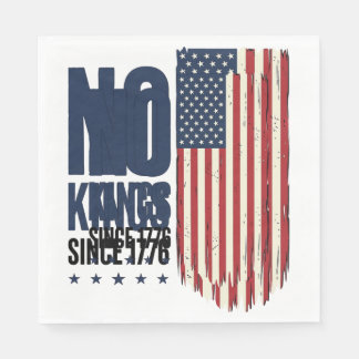 No Kings Since 1776 Patriotic Flag Shirt Design_1 スタンダードランチョンナプキン