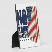 No Kings Since 1776 Patriotic Flag Shirt Design_1 フォトプラーク (側面)