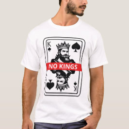 No Kings Spade Shirt – 黒と白のキングの遊び Tシャツ