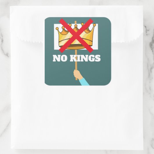 No Kings Sticker スクエアシール (バッグ)