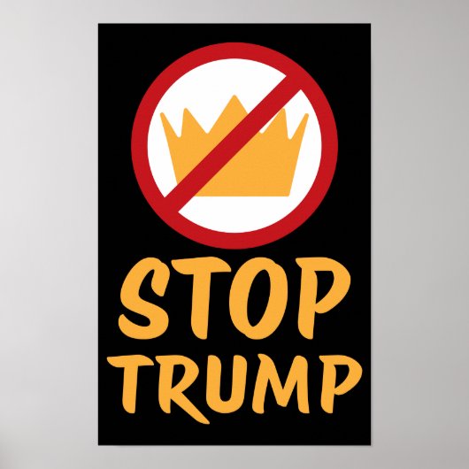 NO KINGS STOP TRUMP トランプ反対 | RYYB | 抗議 ポスター (正面)