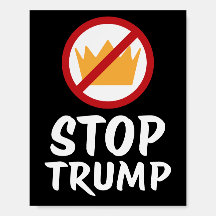 NO KINGS STOP TRUMP Anti-Trump | Blck Wh | Protest