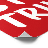 NO KINGS STOP TRUMP Anti-Trump | RED | Protest ポスター (角)