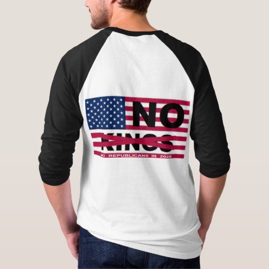 "NO kings" Tシャツ (裏面)