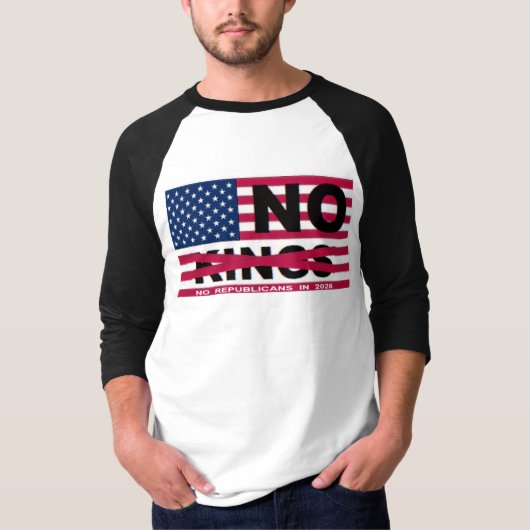 "NO kings" Tシャツ (正面)