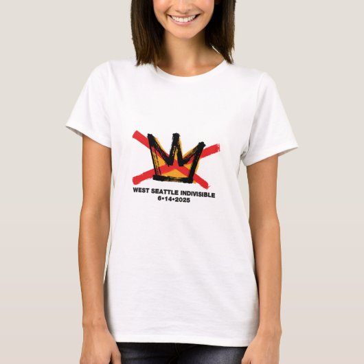 NO KINGS T-Shirts for Women and Men Tシャツ (正面)
