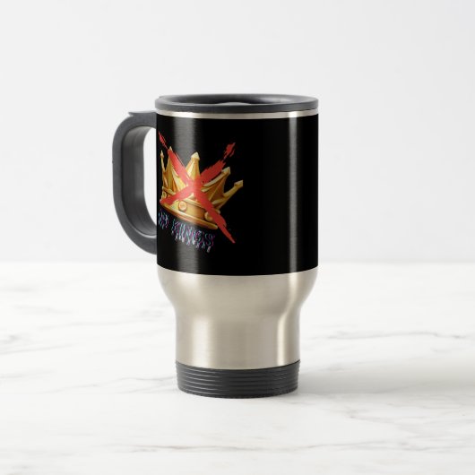 No Kings Trendy Design トラベルマグ (正面左)