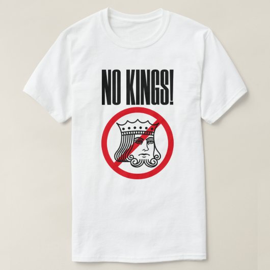 NO KINGS - Trump Repeat - Tシャツ (デザイン正面)