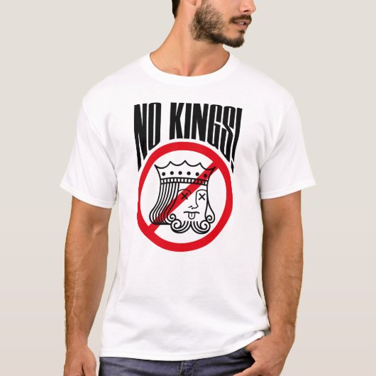 NO KINGS - Trump Repeat - Tシャツ (正面)