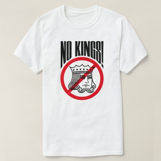 NO KINGS - Trump Repeat - Tシャツ (デザイン正面)