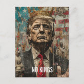 No Kings Trump With Crown ポストカード (正面)