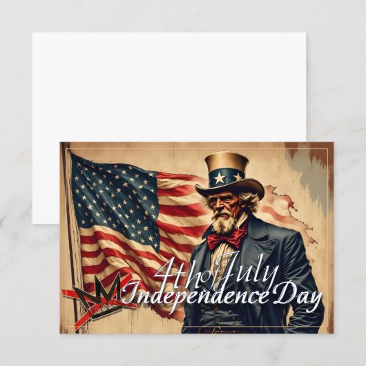 No Kings Uncle Sam Independence Day Art (正面/裏面)