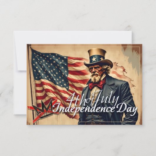 No Kings Uncle Sam Independence Day Art (正面)