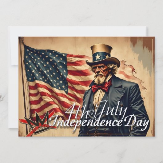 No Kings Uncle Sam Independence Day Art (正面)