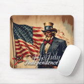 No Kings Uncle Sam Independence Day Art マウスパッド (マウス)