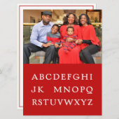 "No L"フラットクリスマスカード シーズンカード (正面/裏面)