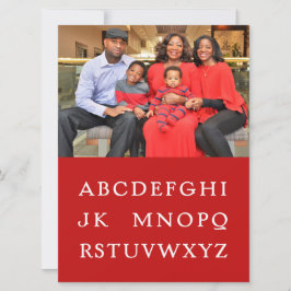 "No L"フラットクリスマスカード シーズンカード