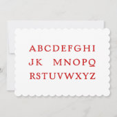 No L "Joke"アルファベット(Noel) シーズンカード (正面)