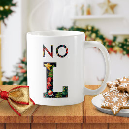 "No L" Pun Humor Personalized Christmas Funny コーヒーマグカップ