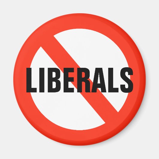 NO LIBERALS磁石 マグネット (正面)
