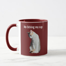 No Licking My Cup Funny Cat Mug マグカップ