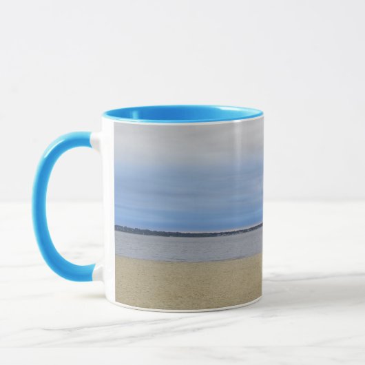 No Lifeguard on Duty Two-Tone Mug マグカップ (左)