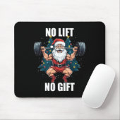 No Lift No Gift Santa Claus Christmas Gym Bodybuil マウスパッド (マウス)