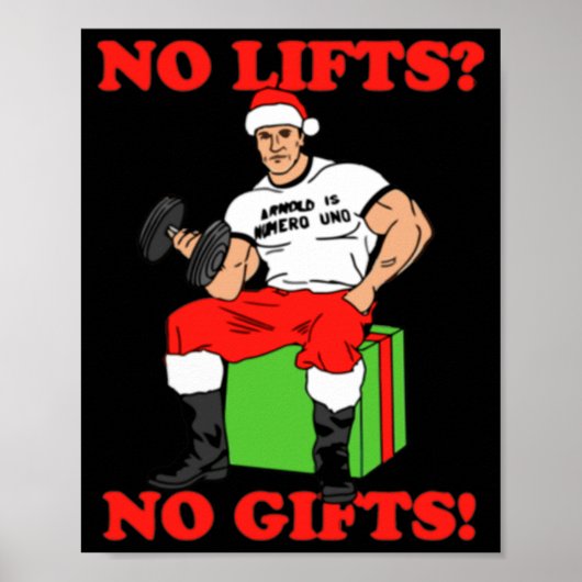 No Lifts No Arnold Schwarzenegger Christma  ポスター (正面)