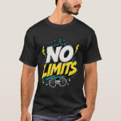 NO LIMITS - camiseta deportiva divertida Tシャツ (正面)
