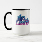 No Limits | Cyberpunk Streetwear Digital Design マグカップ (左)