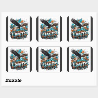 No Limits Eagle グラフィックTシャツ | モチベーション スクエアシール