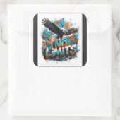 No Limits Eagle グラフィックTシャツ | モチベーション スクエアシール (バッグ)