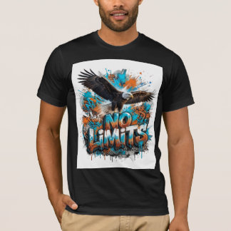 No Limits Eagle グラフィックTシャツ | モチベーション Tシャツ